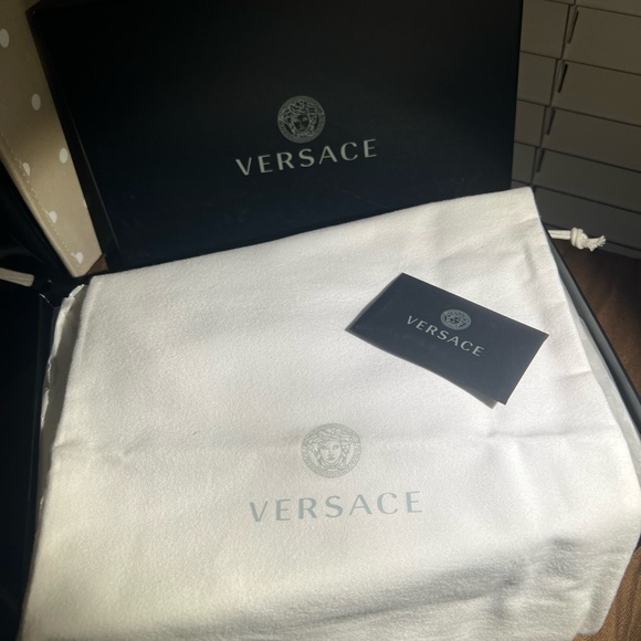 Versace Black Slides - Women Size 9, New with box, full inclusion. - Picture 5 of 5